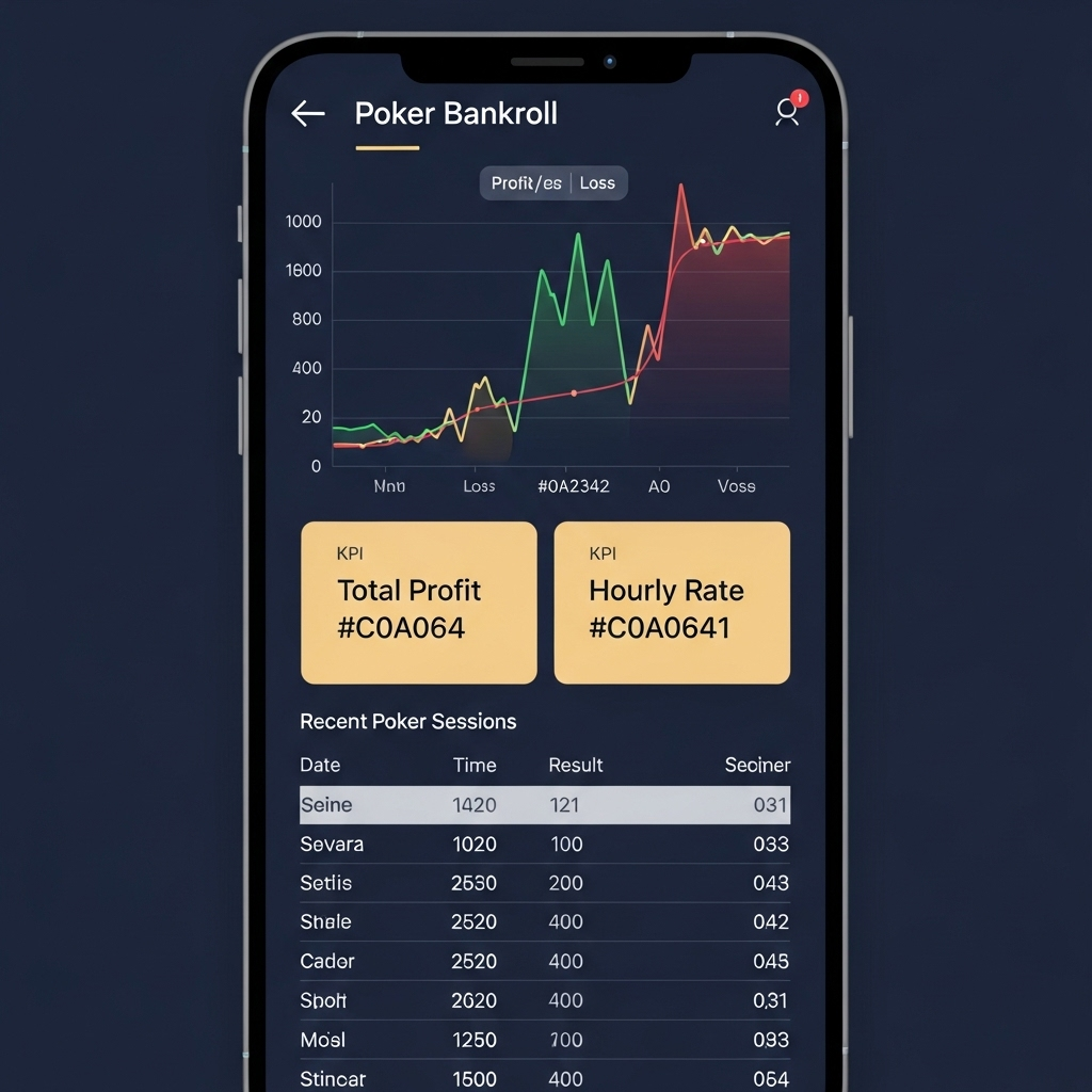 PrudentPoker Bankroll Tracker UI